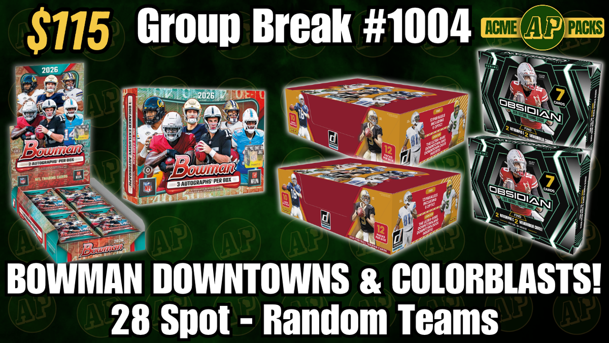 GB1004 - Bowman Downtowns & Colorblasts! - Random Teams