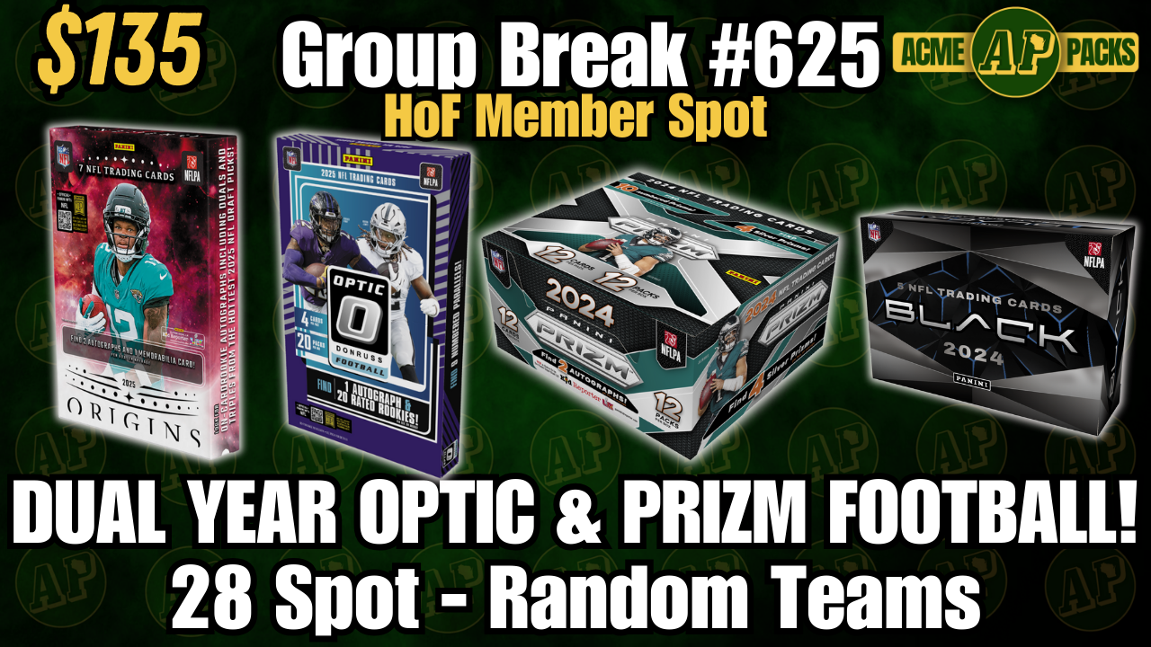 GB625 - Dual Year Optic & Prizm Football - Random Teams