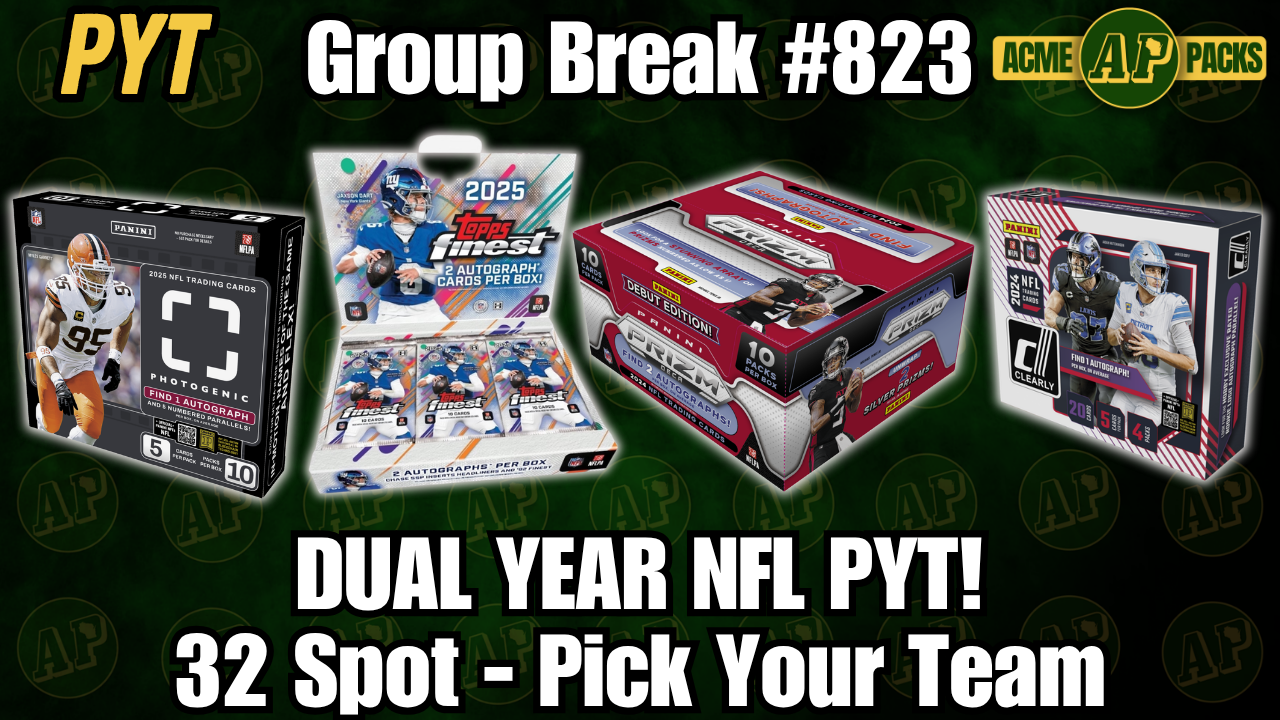 GB823 - Dual Year NFL PYT! - Pick Your Team