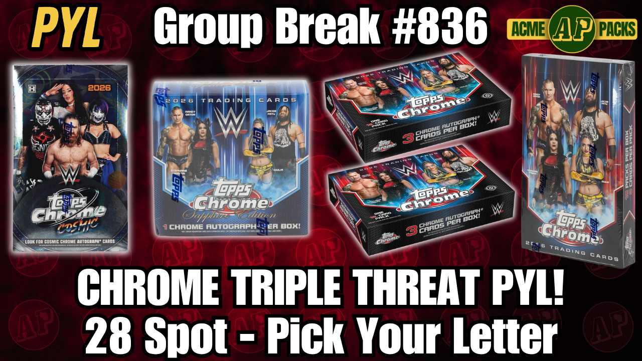 GB835 - Chrome Triple Threat PYL! - Pick Your Letter