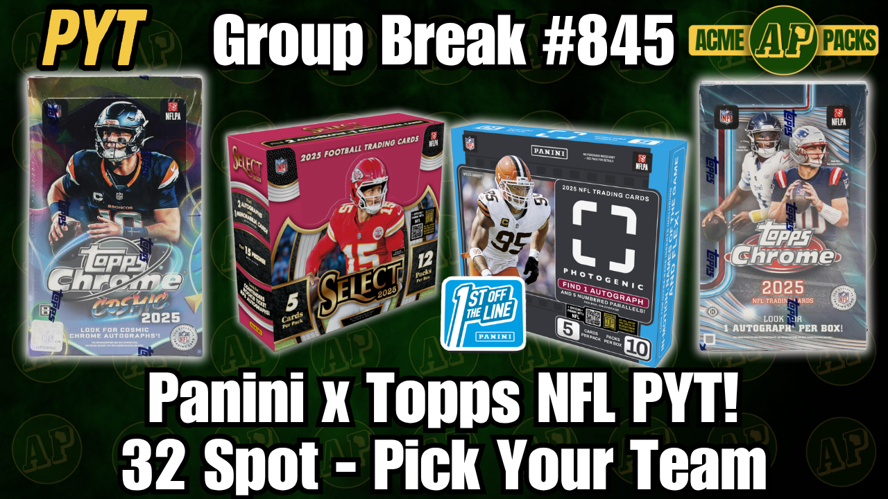 GB845 - Panini X Topps NFL PYT! - Pick Your Team