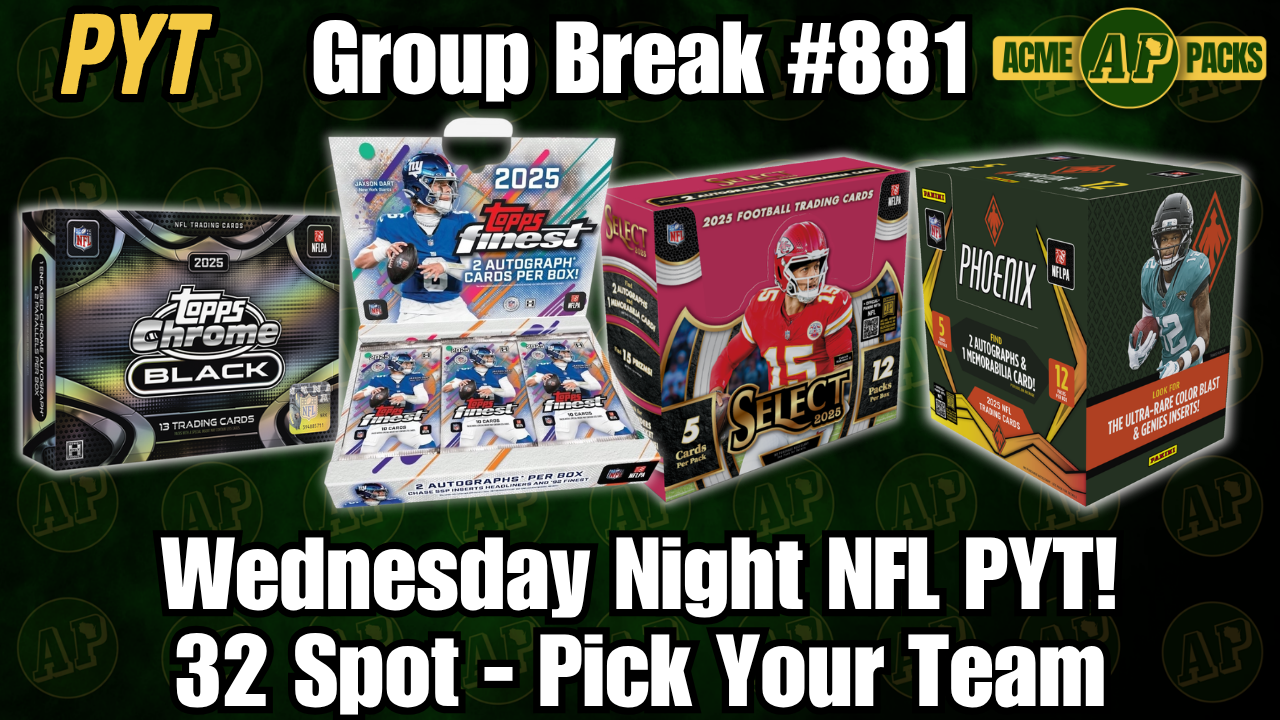 GB881 - Wednesday Night Football! - Pick Your Team