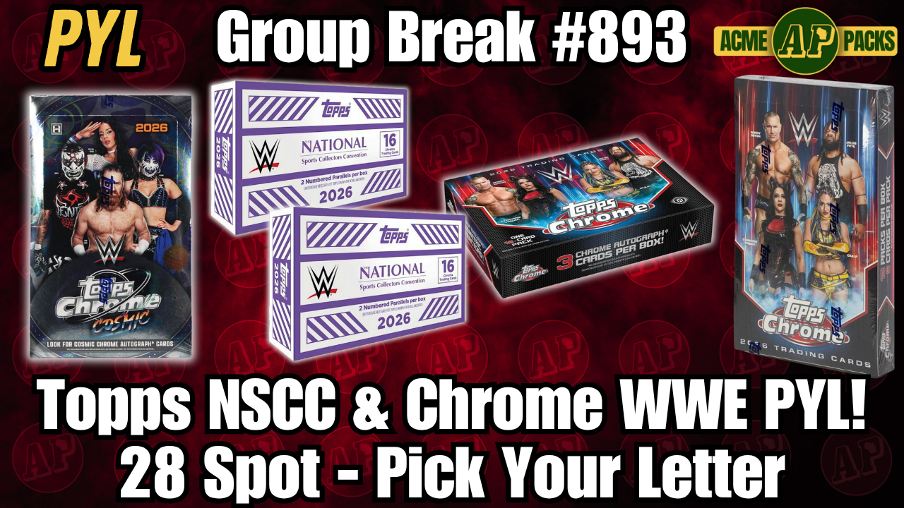 GB893 - Topps NSCC & Chrome WWE PYL! - Pick Your Letter