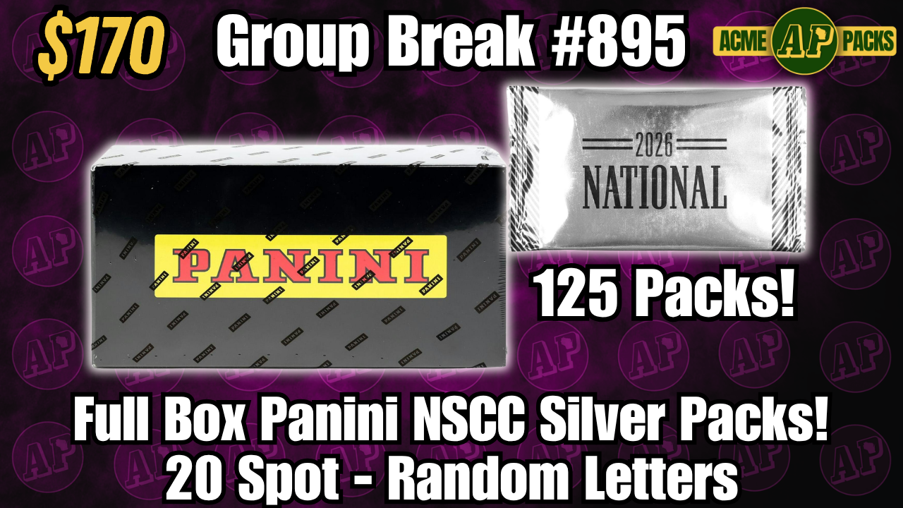 GB895 -Full Box Panini NSCC Silver Packs! - Random Letters