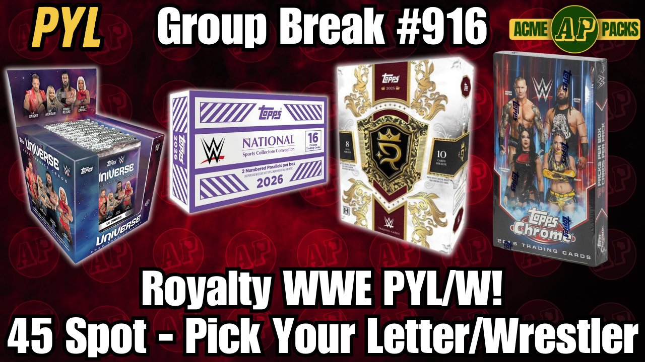 GB916 - Royalty WWE PYL/PYW! - Pick Your Letter / Wrestler