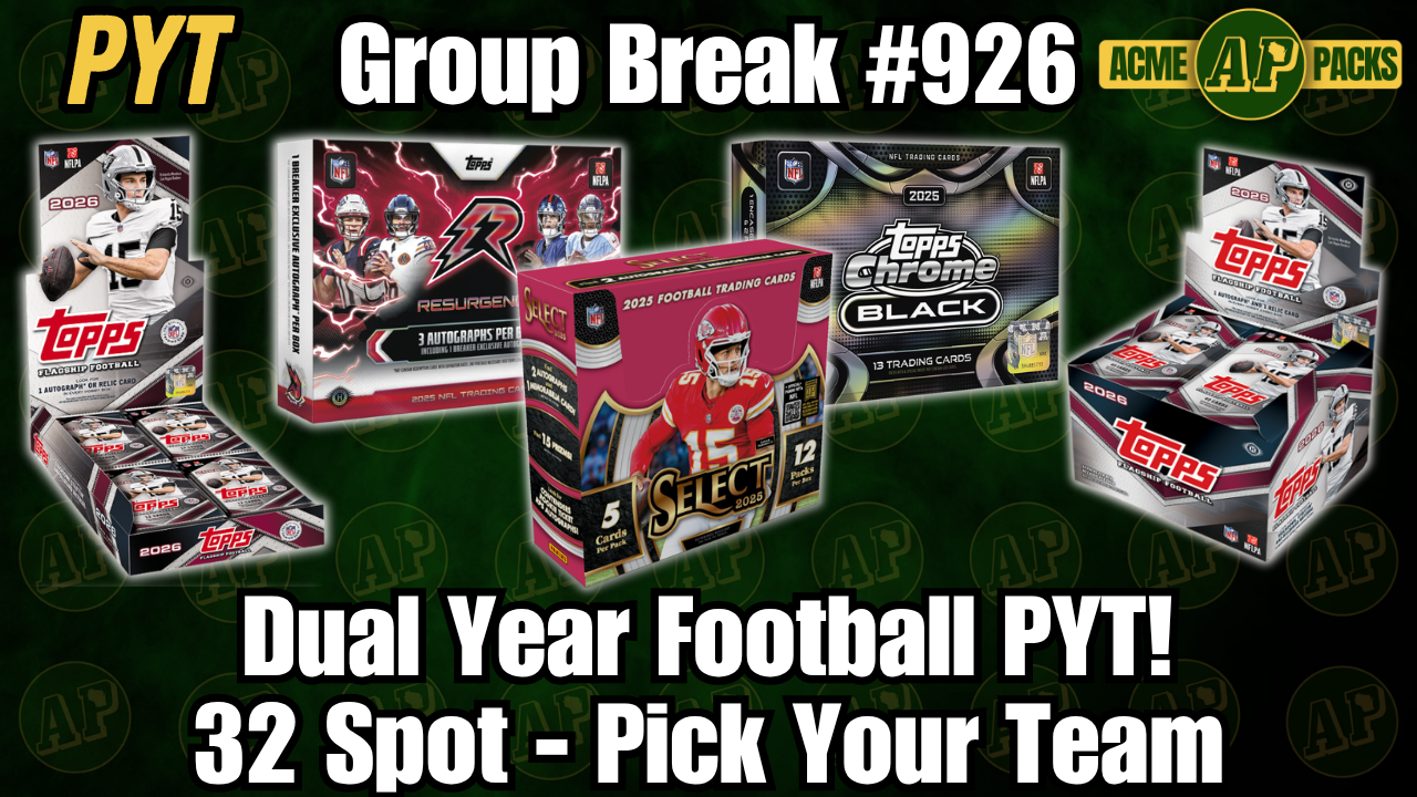 GB926 - Dual Year Football PYT! - Pick Your Team