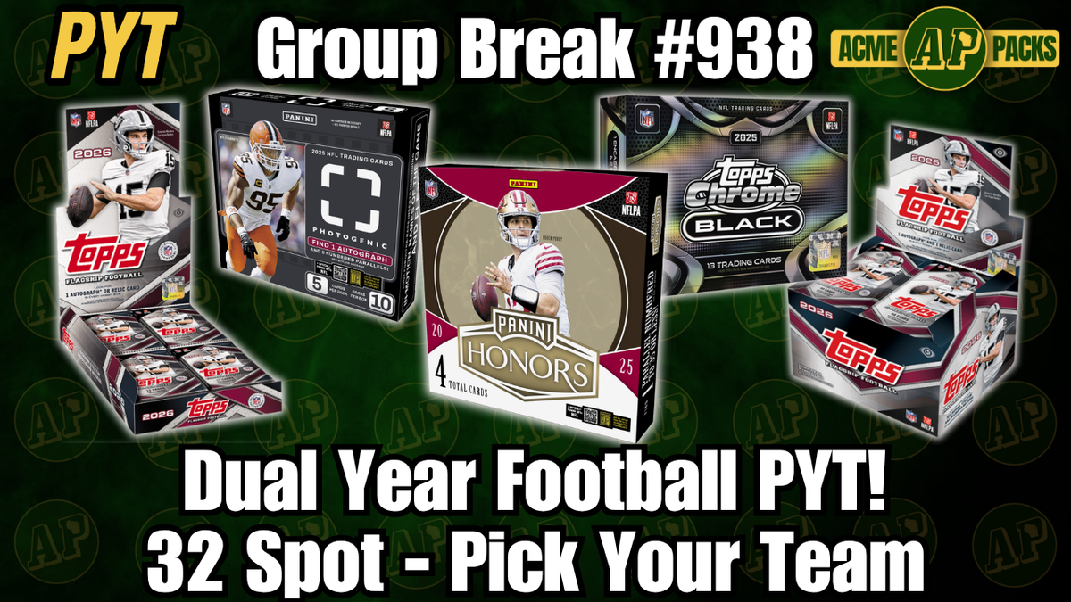 GB938 - Dual Year Football PYT! - Pick Your Team
