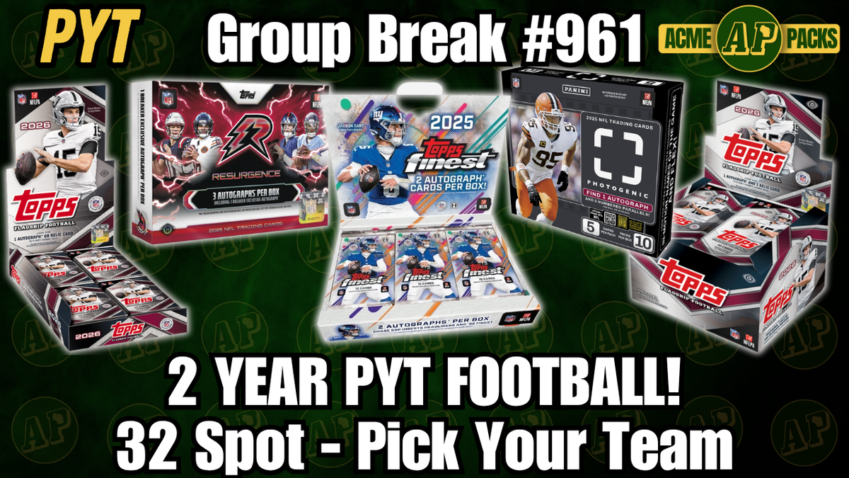 GB961 - 2 Year PYT Football! - Pick Your Team
