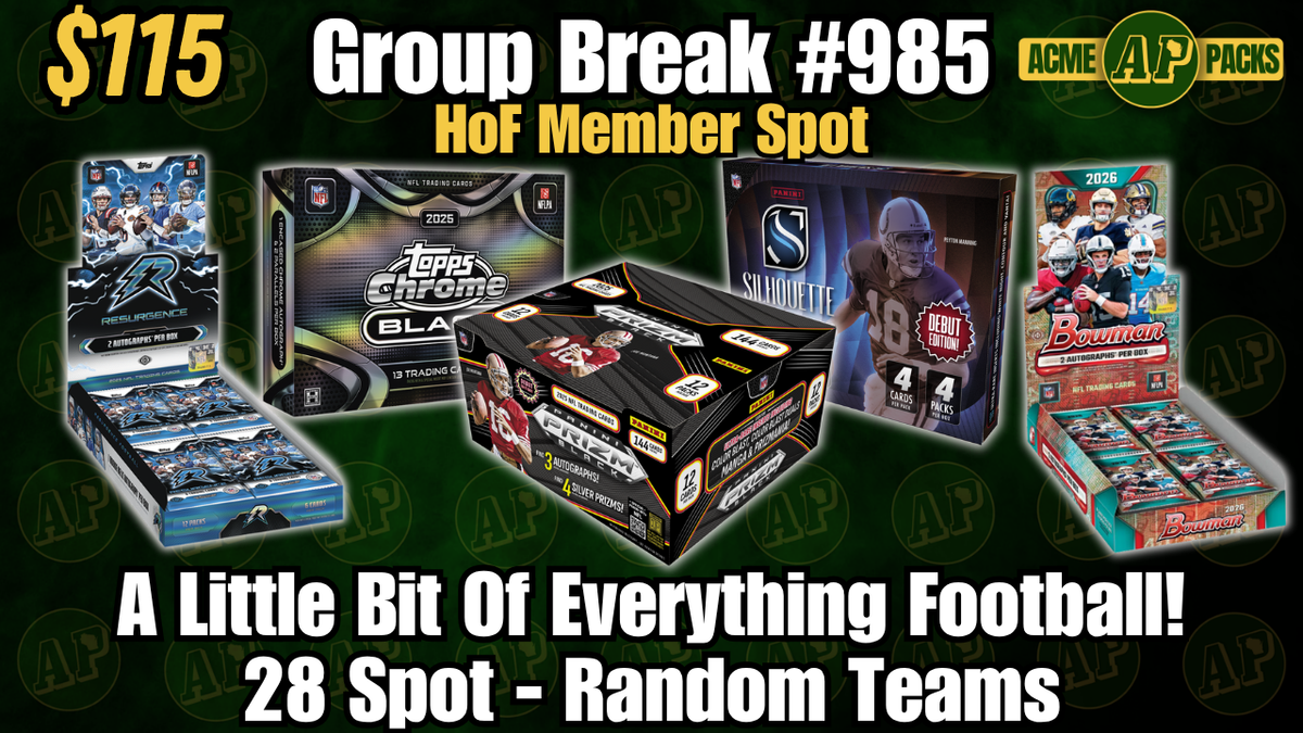 GB985 - A Little Bit of Everything Football! - Random Teams