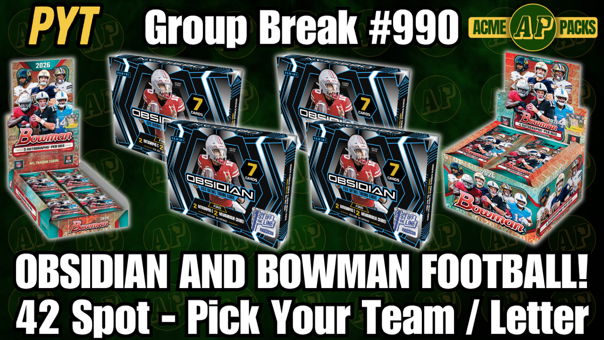 GB990 -Obsidian & Bowman Football! - Pick Your Team
