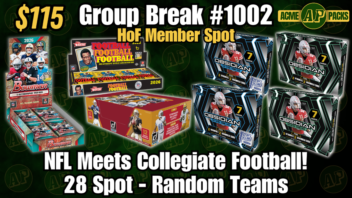 GB1002 - NFL Meets Collegiate Football! - Random Teams