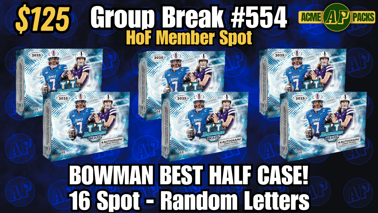 GB554 - Bowman Best Half Case! - Random Letters