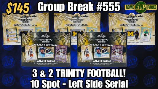 GB555 - 3 & 2 Trinity Football! - Left Side Serial #