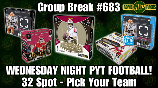 GB683 - Wednesday Night PYT Football! - Pick Your Team