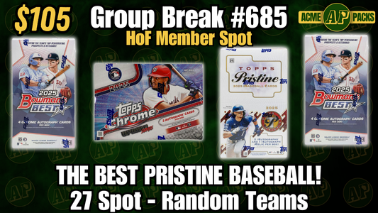 GB685 - The Best Pristine Baseball! - Random Teams