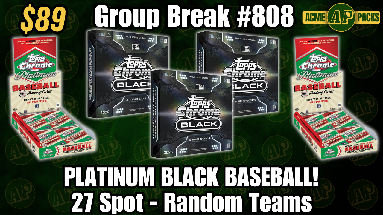 GB808 - Platinum Black Baseball! - Random Teams