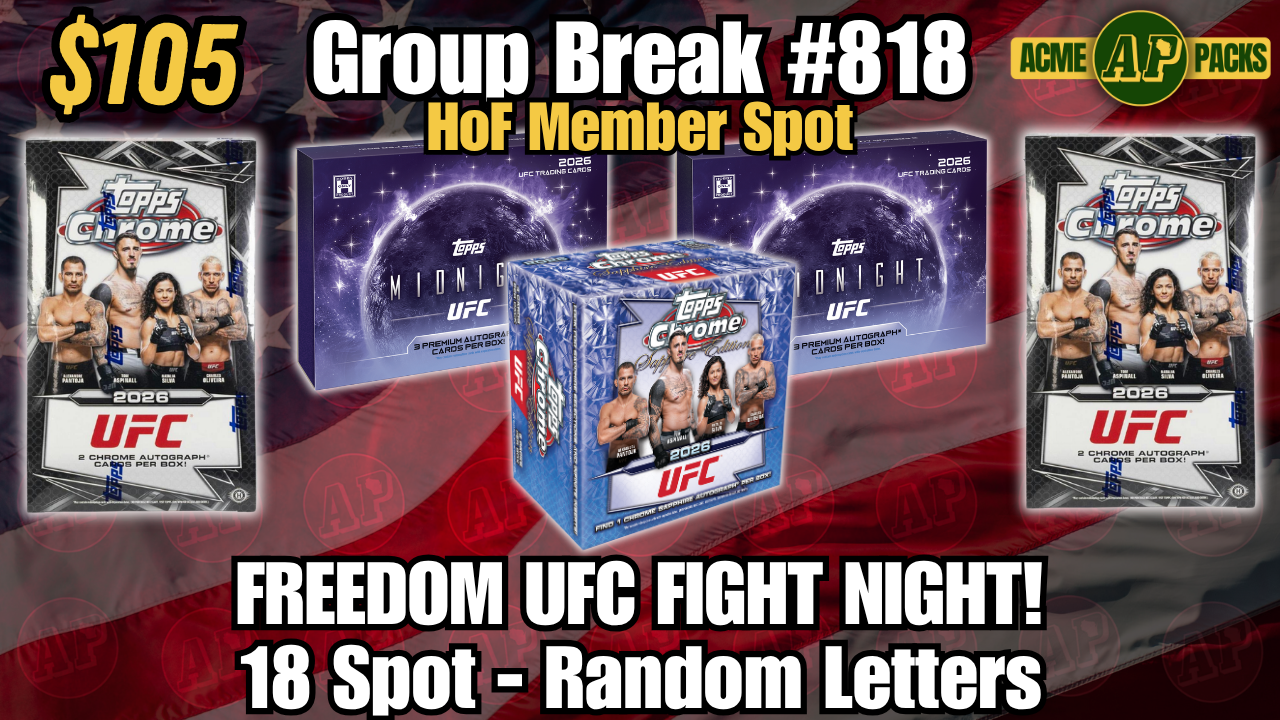 GB818 - Freedom UFC Fight Night! - Random Letters