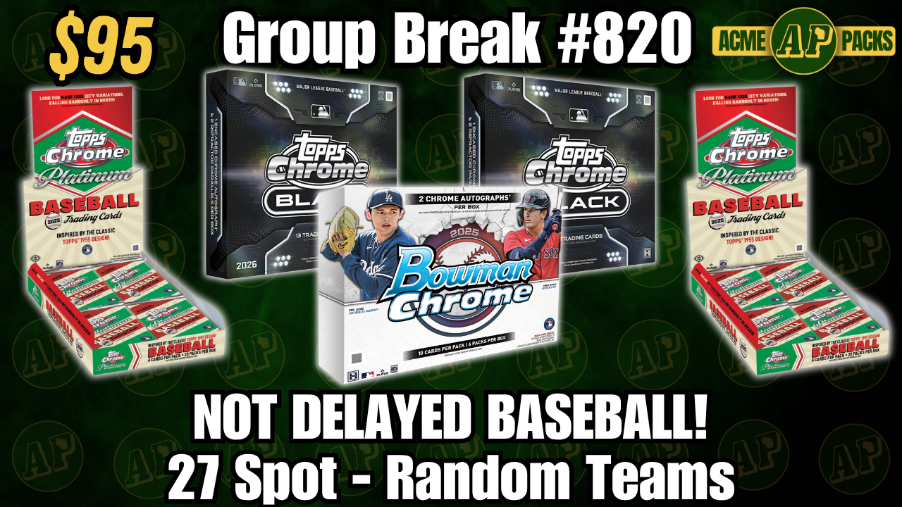 GB820 - Not Delayed Baseball! - Random Teams