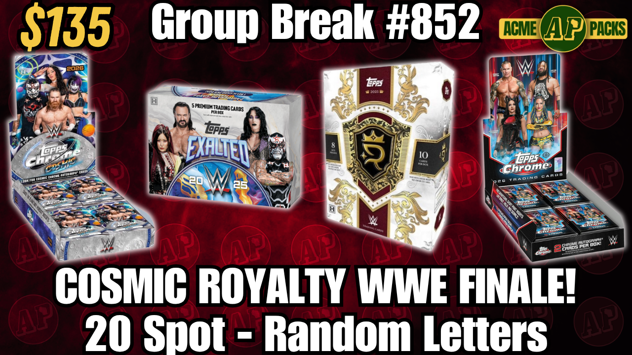 GB852 - Cosmic Royalty WWE Finale! - Random Letters