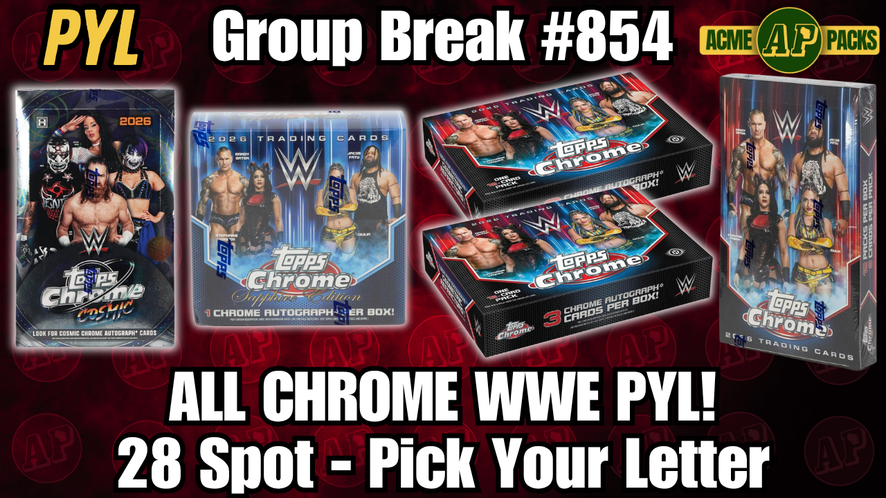 GB854 - All Chrome WWE PYL! - Pick Your Letter