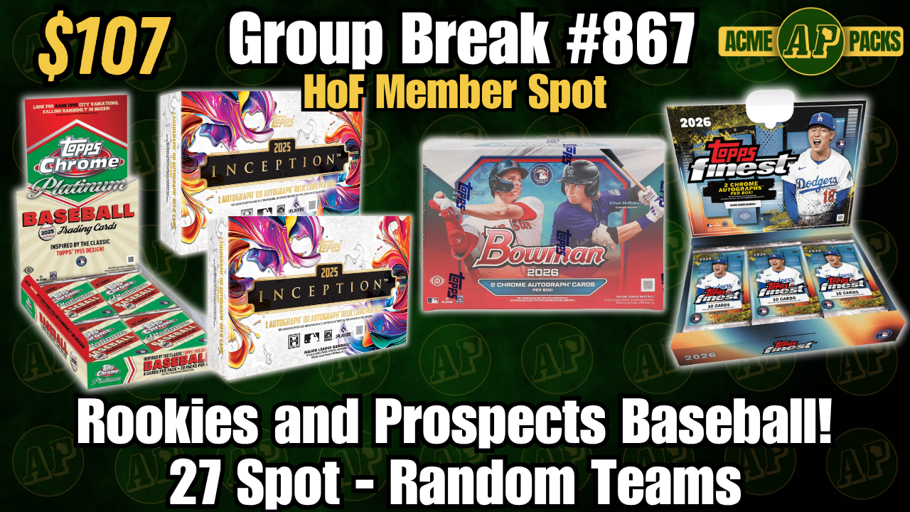 GB867 - Rookies and Prospects Baseball! - Random Teams