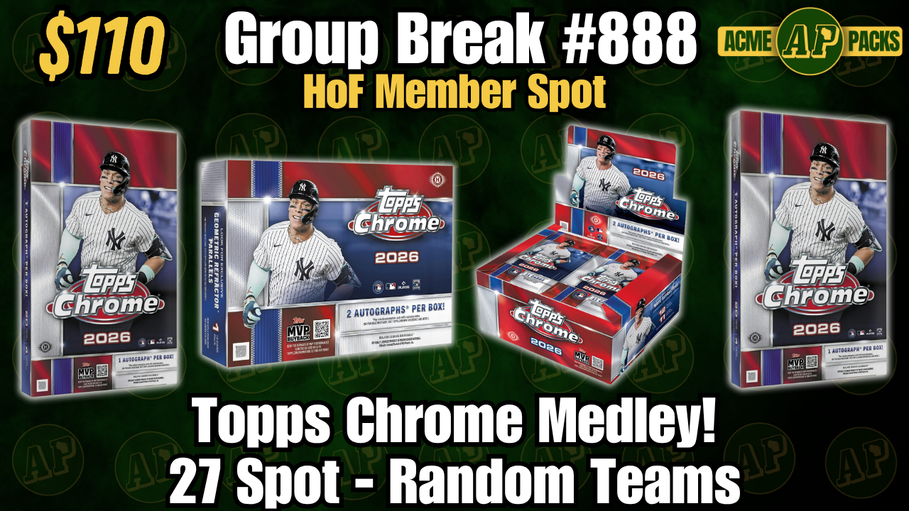 GB888 - Topps Chrome Medley! - Random Teams