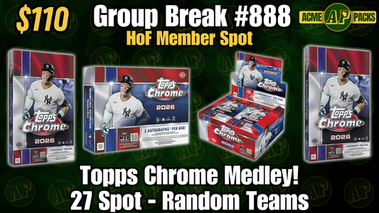 GB888 - Topps Chrome Medley! - Random Teams