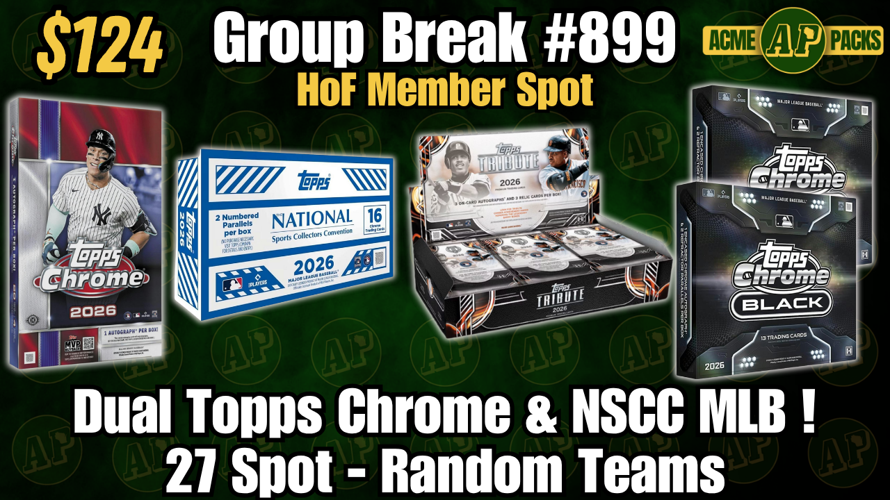 GB899 - Dual Topps Chrome & NCSCC MLB! - Random Teams