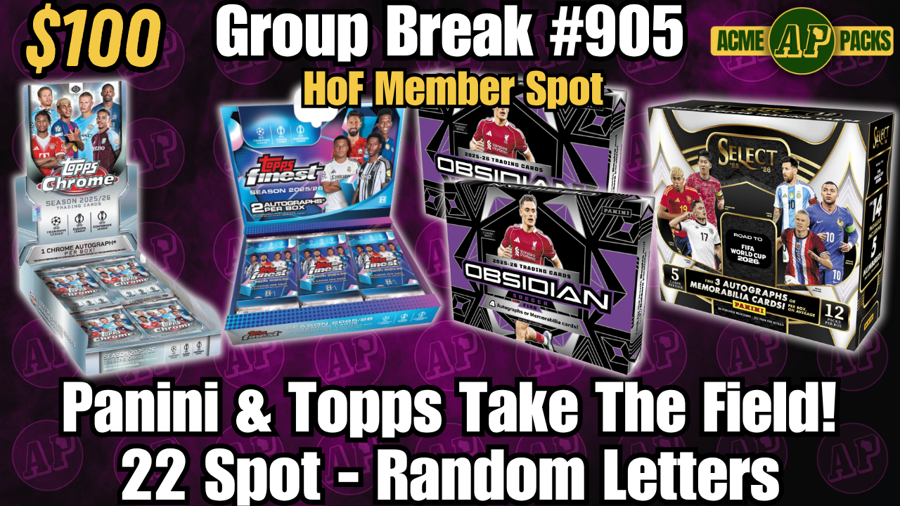 GB905 - Panini & Topps Take The Field! - Random Letters