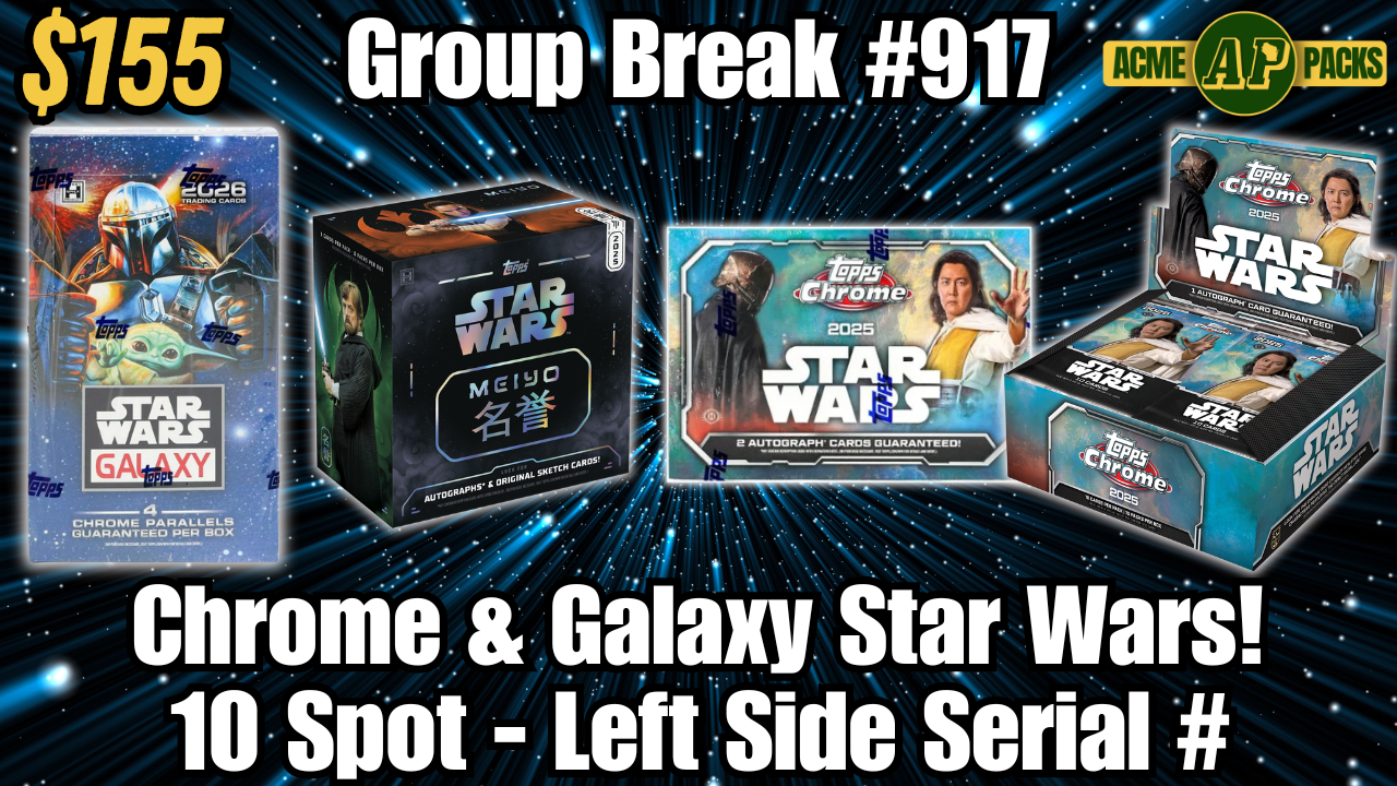 GB917 - Chrome & Galaxy Star Wars! - Left Side Serial