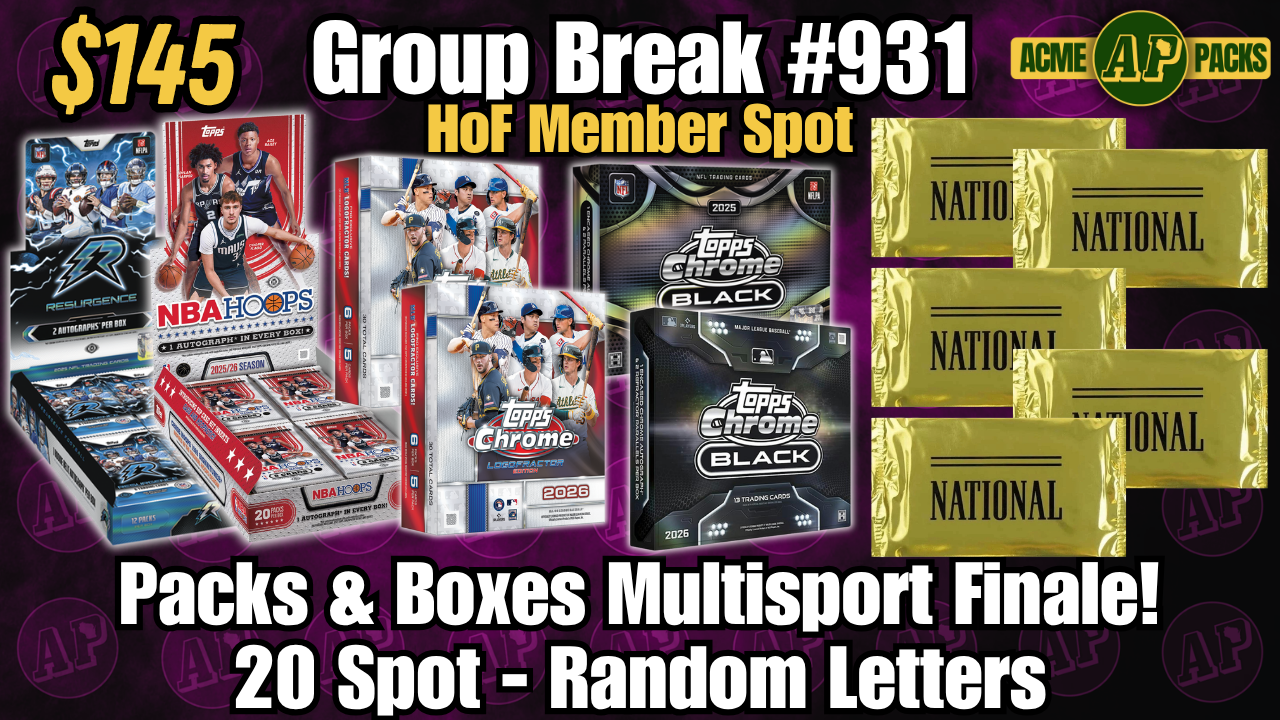 GB931 - Packs & Boxes Multisport Finale! - Random Letters