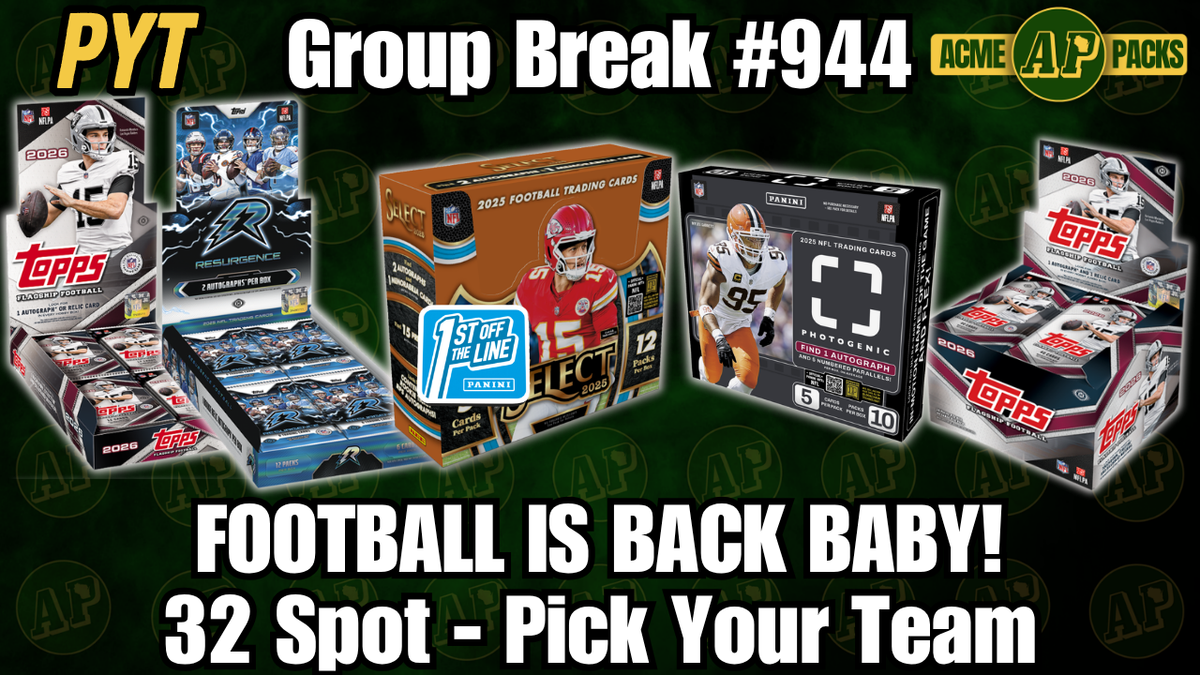GB944 - Football Is Back Baby! - Pick Your Team