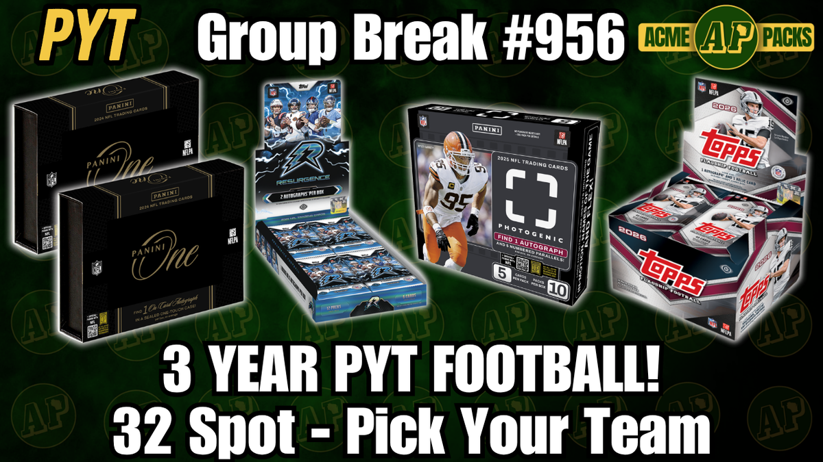GB956 -3 Year PYT Football! - Pick Your Team