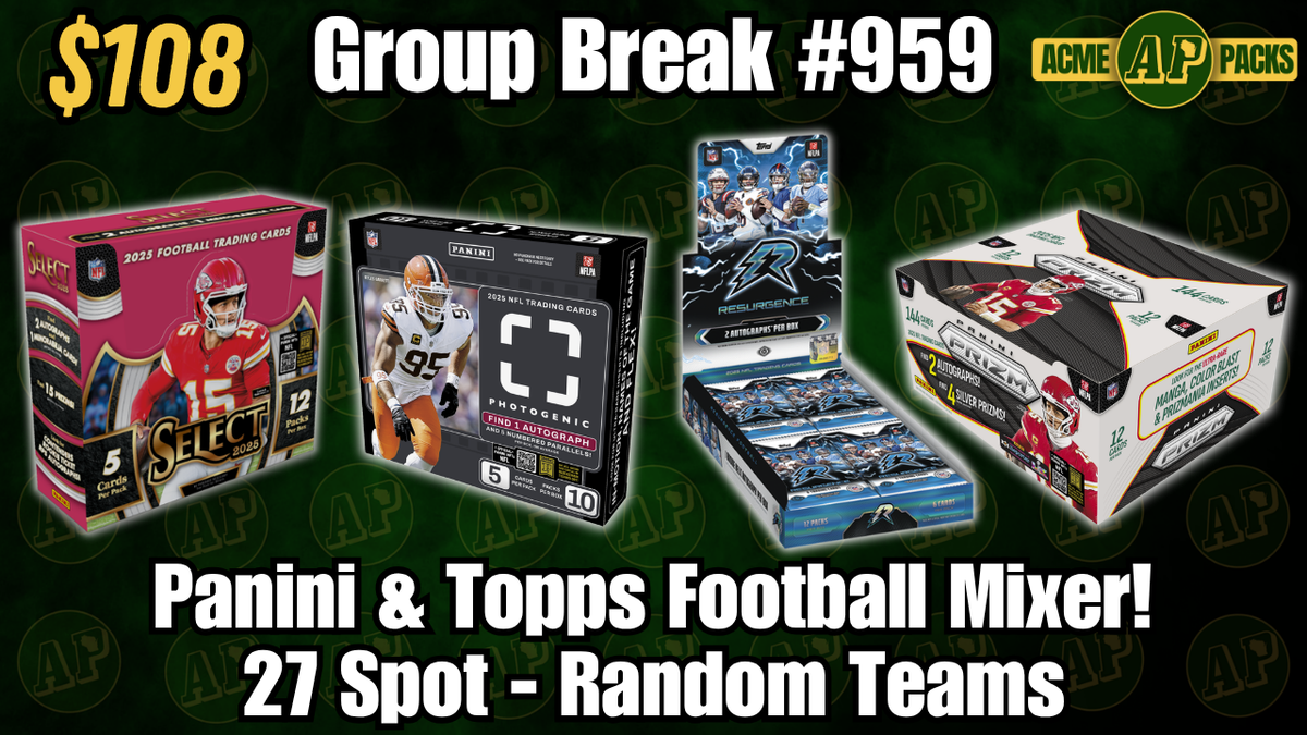 GB959 -Panini & Topps Football Mixer! - Random Teams