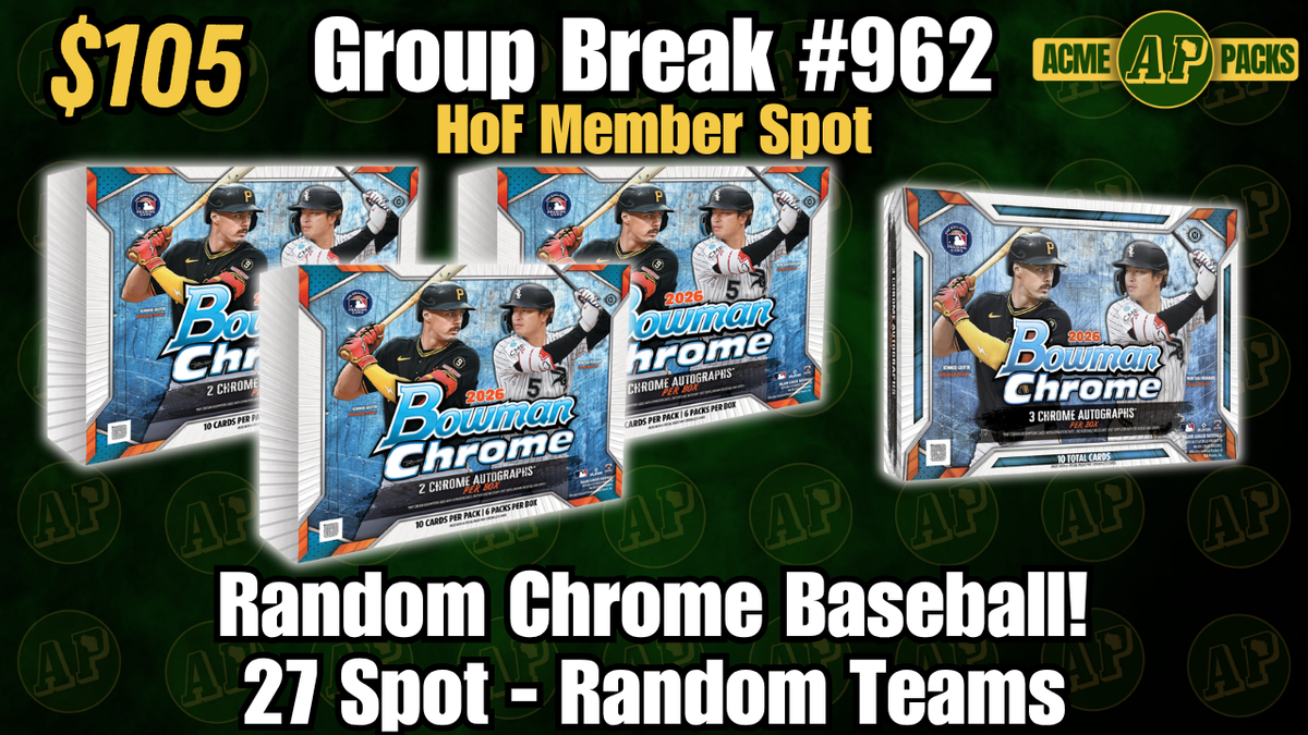 GB962 - Random Chrome Baseball! - Random Teams