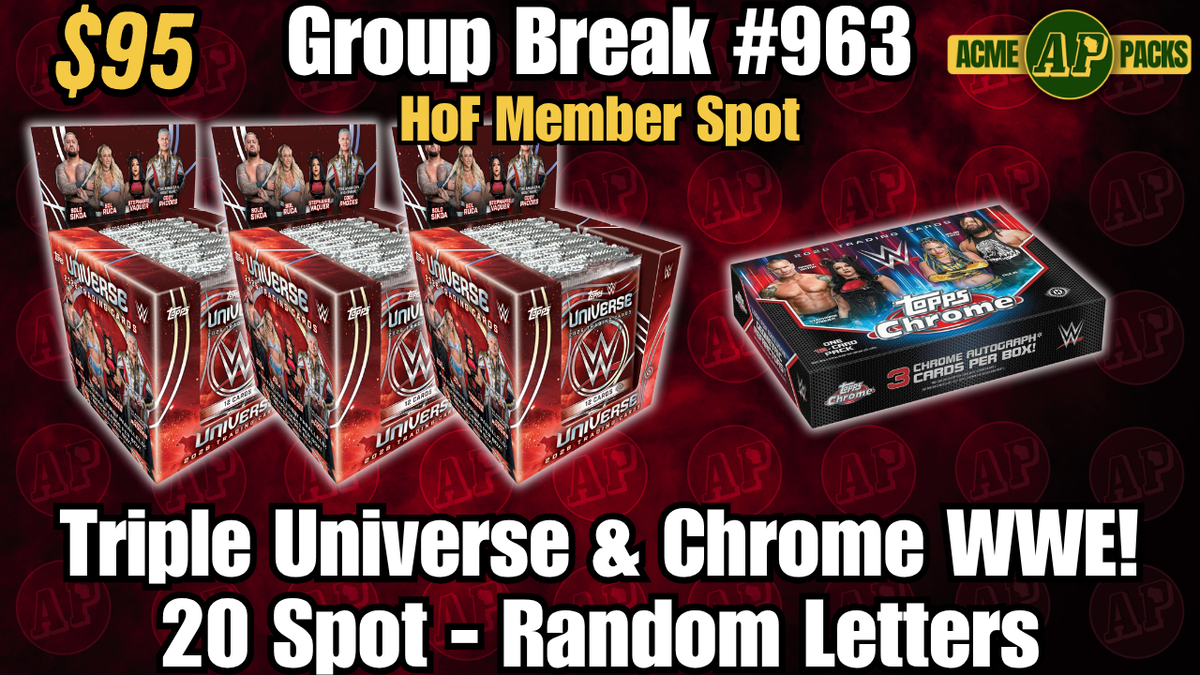 GB963 - Triple Universe & Chrome WWE! - Random Letters