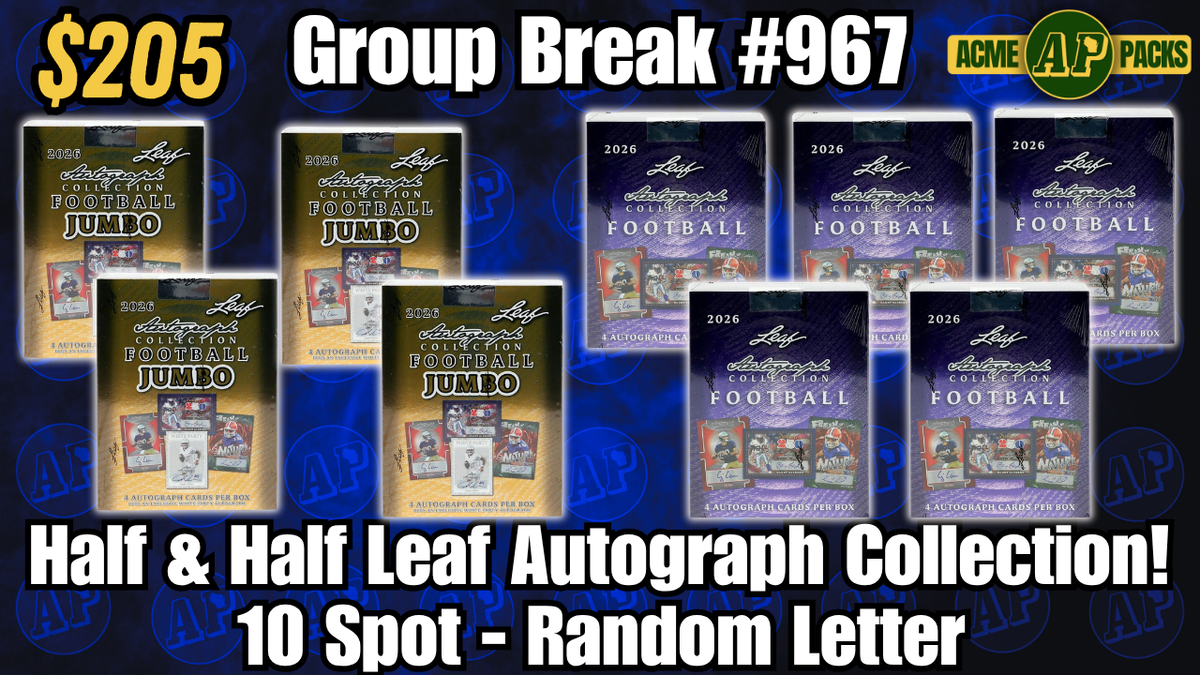GB972 - Finish The Case Autograph Collection! - Random Letters