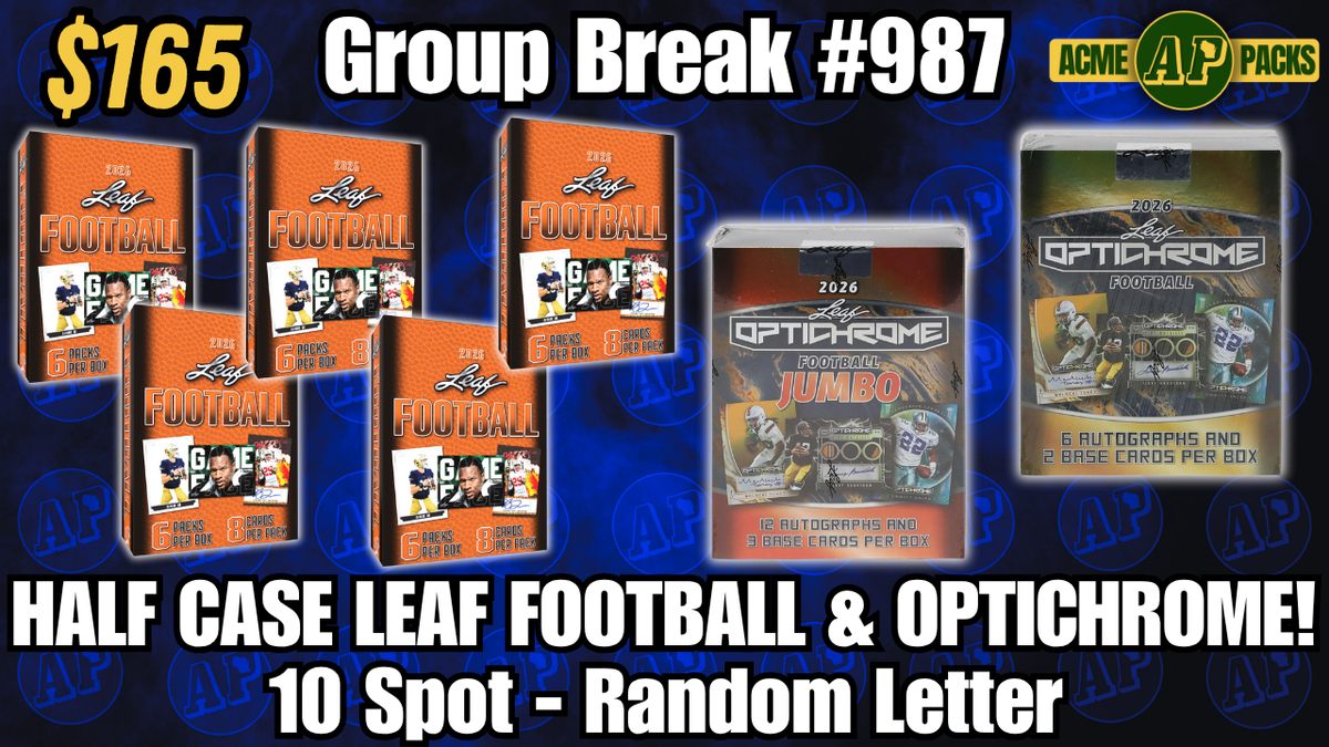 GB987 - Half Case Leaf Football & Optichrome! - Left Side Serial