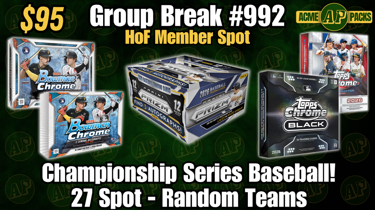 GB992 - Championship Series Baseball! - Random Teams
